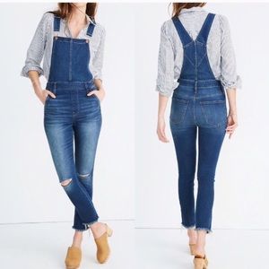 NWT Madewell Roadtripper Overalls in Brodi Wash